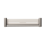 MECCA CARE 25MM GRAB RAIL WITH SHELF 300/450MM BRUSHED NICKEL