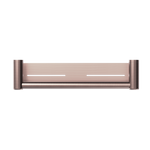 MECCA CARE 25MM GRAB RAIL WITH SHELF 300/450MM BRUSHED BRONZE