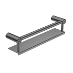 MECCA CARE 25MM GRAB RAIL WITH SHELF 300/450MM GUN METAL