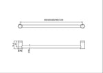 MECCA CARE 25MM GRAB RAIL 300/450/600/900/1200MM GUN METAL