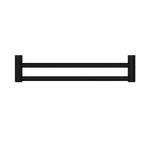 MECCA CARE 25MM DOUBLE TOWEL GRAB RAIL 600/900MM MATTE BLACK
