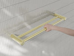 MECCA CARE 25MM DOUBLE TOWEL GRAB RAIL 600/900MM BRUSHED GOLD