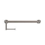 MECCA CARE 32MM GRAB RAIL WITH TOILET ROLL HOLDER 450MM BRUSHED NICKEL (NRCR3218ABN)