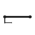 MECCA CARE 32MM GRAB RAIL WITH TOILET ROLL HOLDER 450MM MATTE BLACK (NRCR3218AMB)