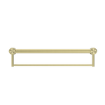 MECCA CARE 32MM GRAB RAIL WITH TOWEL HOLDER 300/600/900MM BRUSHED GOLD