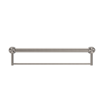 MECCA CARE 32MM GRAB RAIL WITH TOWEL HOLDER 300/600/900MM BRUSHED NICKEL