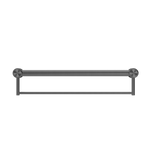 MECCA CARE 32MM GRAB RAIL WITH TOWEL HOLDER 300/600/900MM GUN METAL