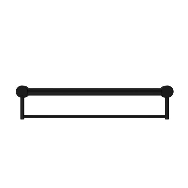 MECCA CARE 32MM GRAB RAIL WITH TOWEL HOLDER 300/600/900MM MATTE BLACK