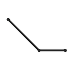 MECCA CARE 32MM AMBULANT TOILET GRAB RAIL 45 DEGREE 750x450MM MATTE BLACK (NRCR3245AMB)