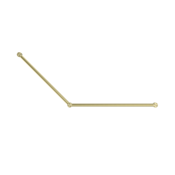 Mecca Care 32mm DDA Accessible Toilet Grab Rail Set 45 Degree 750X900mm Brushed Gold (NRCR3245BG)