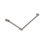 Mecca Care 32mm DDA Accessible Toilet Grab Rail Set 45 Degree 750X900mm Brushed Nickel (NRCR3245BN)