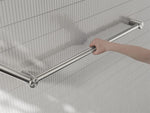 Mecca Care 32mm DDA Accessible Toilet Grab Rail Set 45 Degree 750X900mm Brushed Nickel (NRCR3245BN)