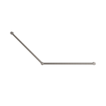 Mecca Care 32mm DDA Accessible Toilet Grab Rail Set 45 Degree 750X900mm Brushed Nickel (NRCR3245BN)