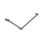 Mecca Care 32mm DDA Accessible Toilet Grab Rail Set 45 Degree 750X900mm Brushed Bronze (NRCR3245BZ)