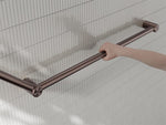Mecca Care 32mm DDA Accessible Toilet Grab Rail Set 45 Degree 750X900mm Brushed Bronze (NRCR3245BZ)