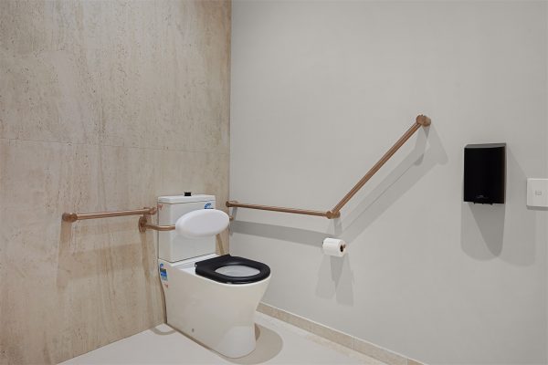 MECCA CARE 25MM GRAB RAIL 300/450/600/900/1200MM BRUSHED BRONZE