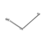 Mecca Care 32mm DDA Accessible Toilet Grab Rail Set 45 Degree 750X900mm Chrome (NRCR3245CH)