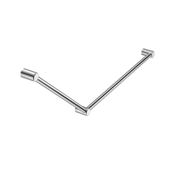 Mecca Care 32mm DDA Accessible Toilet Grab Rail Set 45 Degree 750X900mm Chrome (NRCR3245CH)