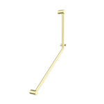 MECCA CARE 32MM AMBULANT 45 DEGREE BENT TUBE GRAB RAIL 450X650MM BRUSHED GOLD (NRCR3245DBG)