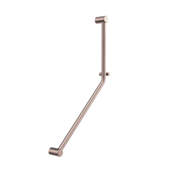 MECCA CARE 32MM AMBULANT 45 DEGREE BENT TUBE GRAB RAIL 450X650MM BRUSHED BRONZE (NRCR3245DBZ)