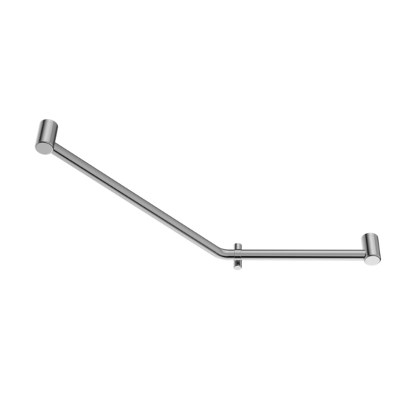 MECCA CARE 32MM AMBULANT 45 DEGREE BENT TUBE GRAB RAIL 450X650MM CHROME (NRCR3245DCH)