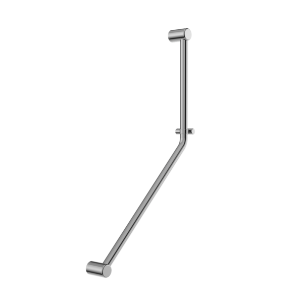 MECCA CARE 32MM AMBULANT 45 DEGREE BENT TUBE GRAB RAIL 450X650MM CHROME (NRCR3245DCH)