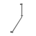 MECCA CARE 32MM AMBULANT 45 DEGREE BENT TUBE GRAB RAIL 450X650MM GUN METAL (NRCR3245DGM)