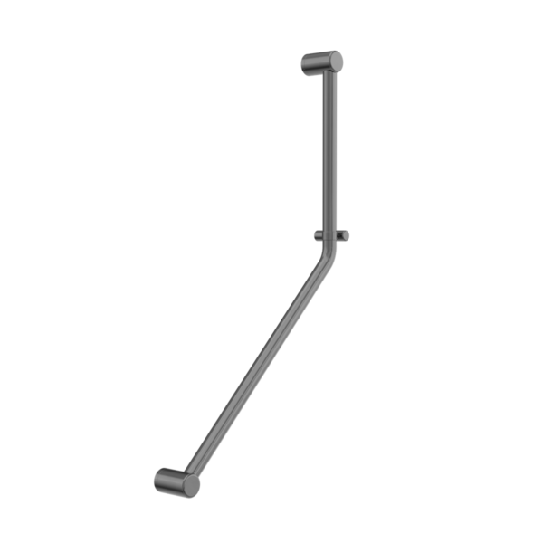 MECCA CARE 32MM AMBULANT 45 DEGREE BENT TUBE GRAB RAIL 450X650MM GUN METAL (NRCR3245DGM)