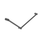 Mecca Care 32mm DDA Accessible Toilet Grab Rail Set 45 Degree 750X900mm Gun Metal (NRCR3245GM)