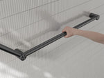 Mecca Care 32mm DDA Accessible Toilet Grab Rail Set 45 Degree 750X900mm Gun Metal (NRCR3245GM)