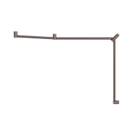 Mecca Care 32mm DDA Accessible Toilet Grab Rail Set 45 Degree Continuous 750X965X1025mm Brushed Bronze (NRCR3245CBZ)