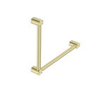 MECCA CARE 32MM AMBULANT TOILET GRAB RAIL 90 DEGREE 450x450MM BRUSHED GOLD (NRCR3290ABG)