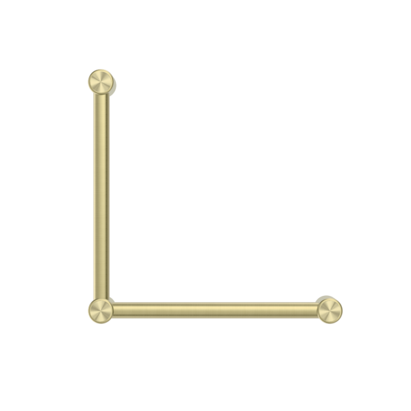 MECCA CARE 32MM AMBULANT TOILET GRAB RAIL 90 DEGREE 450x450MM BRUSHED GOLD (NRCR3290ABG)