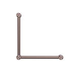 MECCA CARE 32MM AMBULANT TOILET GRAB RAIL 90 DEGREE 450x450MM BRUSHED BRONZE (NRCR3290ABZ)