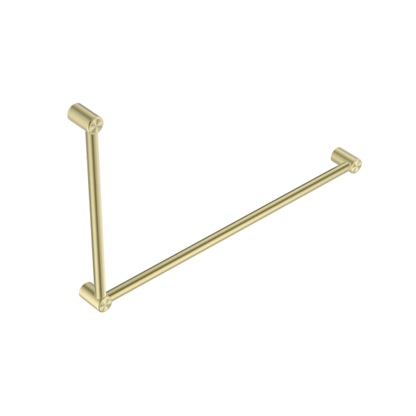 Mecca Care 32mm DDA Accessible Toilet Grab Rail Set 90 Degree 600X1000mm Brushed Gold (NRCR3290BG)