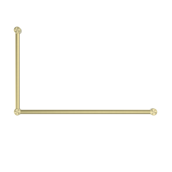 Mecca Care 32mm DDA Accessible Toilet Grab Rail Set 90 Degree 600X1000mm Brushed Gold (NRCR3290BG)