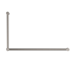 Mecca Care 32mm DDA Accessible Toilet Grab Rail Set 90 Degree 600X1000mm Brushed Nickel (NRCR3290BN)