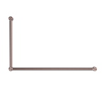 Mecca Care 32mm DDA Accessible Toilet Grab Rail Set 90 Degree 600X1000mm Brushed Bronze (NRCR3290BZ)