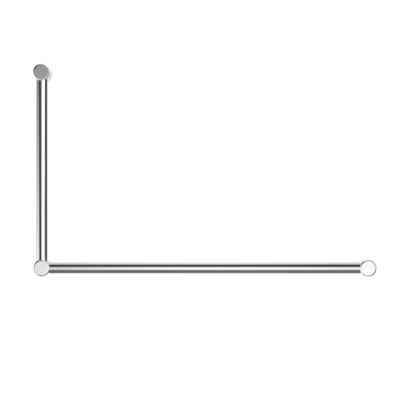 Mecca Care 32mm DDA Accessible Toilet Grab Rail Set 90 Degree 600X1000mm Chrome (NRCR3290CH)