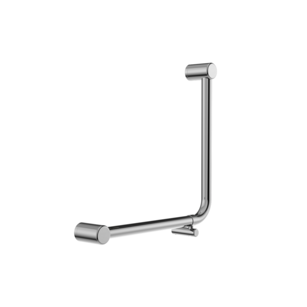 MECCA CARE 32MM AMBULANT 90 DEGREE BENT TUBE GRAB RAIL 450X450MM CHROME (NRCR3290DCH)