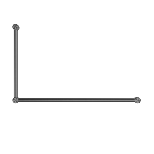 Mecca Care 32mm DDA Accessible Toilet Grab Rail Set 90 Degree 600X1000mm Gun Metal (NRCR3290GM)