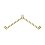 MECCA CARE 32MM WRAP AROUND CORNER GRAB RAIL 600X600MM BRUSHED GOLD (NRCR3290WBG)
