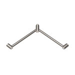 MECCA CARE 32MM WRAP AROUND CORNER GRAB RAIL 600X600MM BRUSHED NICKEL (NRCR3290WBN)