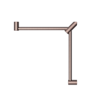 MECCA CARE 32MM WRAP AROUND CORNER GRAB RAIL 600X600MM BRUSHED BRONZE (NRCR3290WBZ)