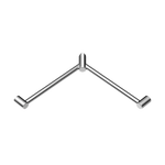 MECCA CARE 32MM WRAP AROUND CORNER GRAB RAIL 600X600MM CHROME (NRCR3290WCH)