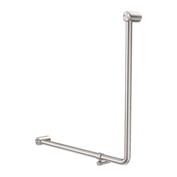 Mecca Care 32mm 90 Degree NZ4121 Accessible Toilet Grab Rail 750X750mm Brushed Nickel (NRCR3290bBN)