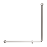 Mecca Care 32mm 90 Degree NZ4121 Accessible Toilet Grab Rail 750X750mm Brushed Nickel (NRCR3290bBN)