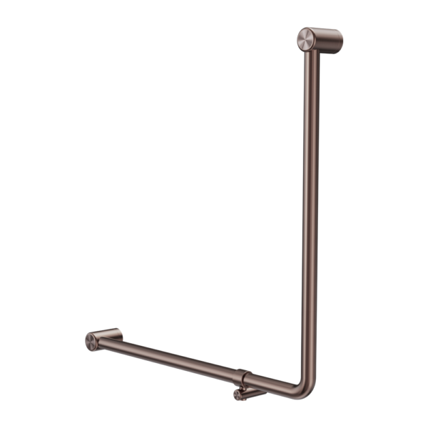 Mecca Care 32mm 90 Degree NZ4121 Accessible Toilet Grab Rail 750X750mm Brushed Bronze (NRCR3290bBZ)