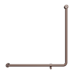 Mecca Care 32mm 90 Degree NZ4121 Accessible Toilet Grab Rail 750X750mm Brushed Bronze (NRCR3290bBZ)