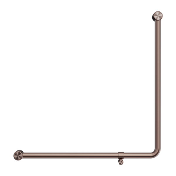 Mecca Care 32mm 90 Degree NZ4121 Accessible Toilet Grab Rail 750X750mm Brushed Bronze (NRCR3290bBZ)